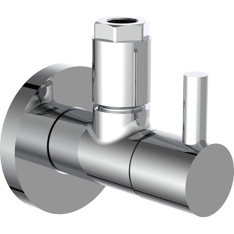 Kirchhoff Sanitop-Wingenroth 98166110 Valve d'angle universelle avec fermeture rapide pour tuyaux d'eau chaude et froide Chrome (1/5)