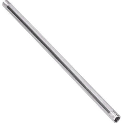 G1/4 Filetage mle 30cm Tuyau fileté en acier inoxydable Raccords de tuyauterie de plomberie Joint de fixation (1/5)