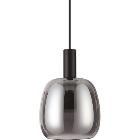 Sospensione Moderna Coco-1 Metallo Fumè Led 7W 3000K Luce Calda (1/2)