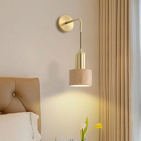Applique murale de chevet LED 3 couleurs cuisine chambre salon lumière jaune (1/5)