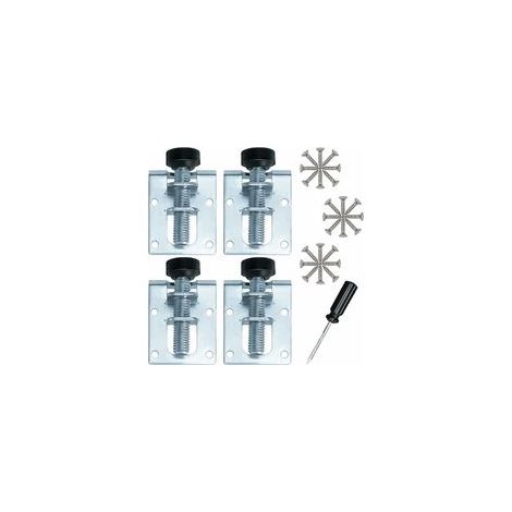Pieds de Nivellement Meuble Rglables en Fer Galvanis M10 Niveleurs pour Meubles, Tables, Armoires, tablis et tagres(4 Pices) (1/4)
