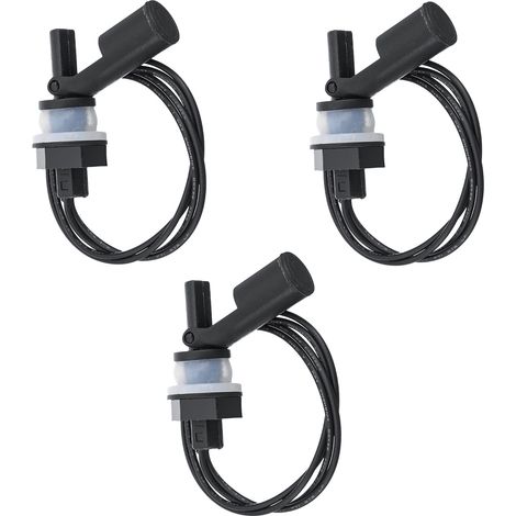 Capteur Niveau Eau - Interrupteur Flotteur Vertical PP - Pour Aquarium Piscine Hydroponie Chauffe-Eau Humidificateur - Lot de 3