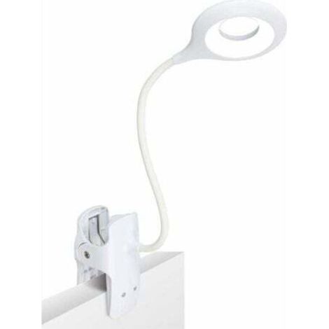 Lampada da lettura a LED, 3 diverse impostazioni, luce da lettura con clip per proteggere gli occhi, lampada da lettura ricaricabile tramite USB, lampada da scrivania con morsetto touch control (1/4)