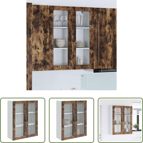 vidaXL Geräucherte Eiche - Küchenschrank Kalmar Geräucherte Eiche 80 x 31 x 100 cm (1/5)