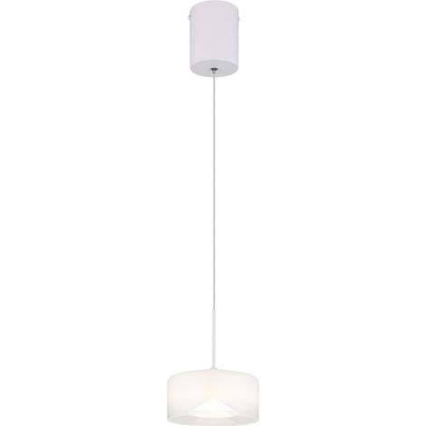 Lampe suspension lampe de table à manger lampe de cuisine en verre opale lampe LED blanche H 150 cm (1/5)