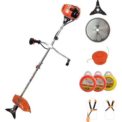 Débroussailleuse Thermique 52cc 3CV 250 mm Harnais Kit (1/5)