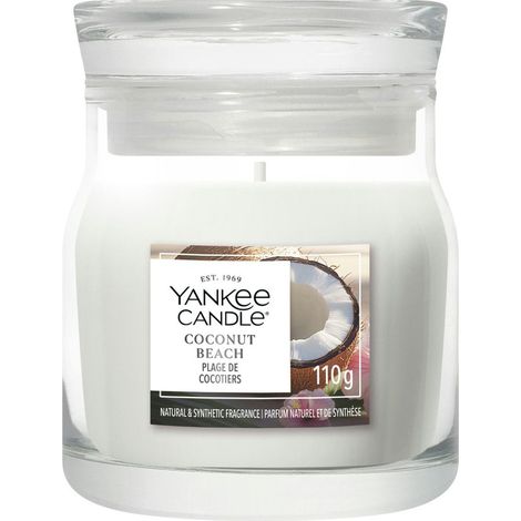 Candela Piccola Signature Coconut Beach 110g Bianca Yankee Candle