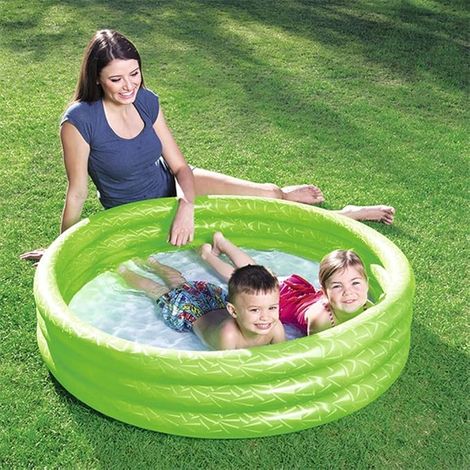 Splash and Play Three Ring Play Paddling Pool Rouges 1.22 m x 25 cm (1/3)