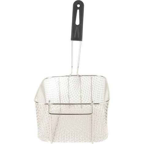 Panier à friture à long manche, passoire à friture, grille métallique, friteuse électrique (1/5)