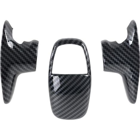 Garniture élégante en fibre de carbone ABS facile à installer pour améliorer l'intérieur du véhicule - 3 pièces en fibre de carbone (1/4)