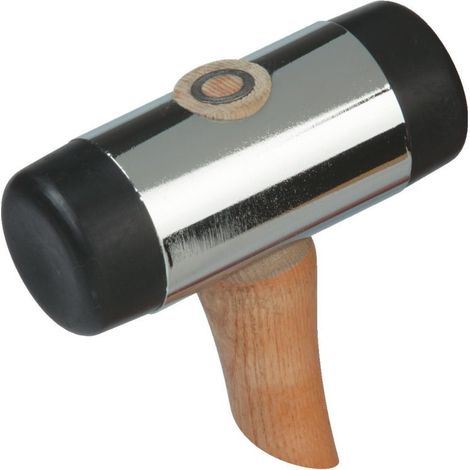 Massette à embouts plastiques interchangeables – Corps acier lourd chromé – Manche frêne PEFC – MOB (1/3)