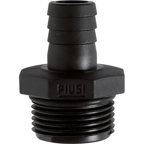 Raccord de tuyau droit male, 1 plastique