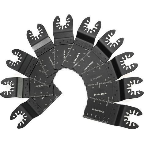 Lame d'accessoires pour outils électriques 10 pièces, ensemble de lames de scie au trésor universelles 10 pièces Ikodm (1/4)