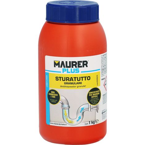 Detergente granulare professionale per scarichi da 1 kg. Sturatubi, disintasatore, detergente per tubi (1/5)