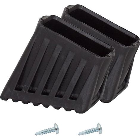 Leiter krause 40x20mm Füße schwarz 2 Stück