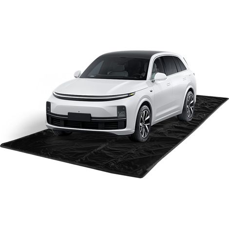 COSTWAY Tappeto per Garage 550 x 240 cm, Tappetino Antiscivolo per Riparazione Auto Impermeabile, Include Raschietto per Pavimenti e Nastri Adesivi, Adatto per SUV di Media Grandezza (1/5)