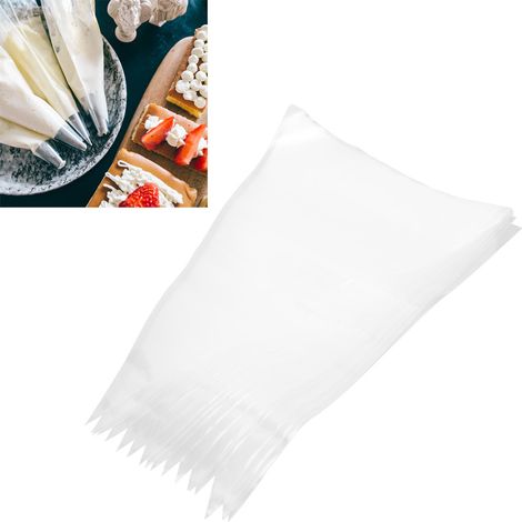 Poches à douille jetables en PE épais de 30 cm (12 pouces), emballage en boîte à tirer, ensemble de 20 pièces comprenant poches à douille et douilles (1/5)