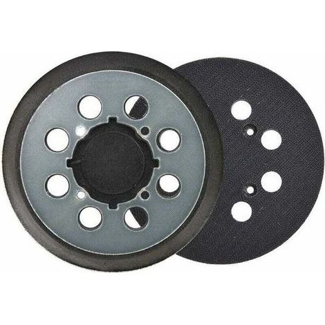 Pair Plateau et patin de ponçage Patin de rechange pour ponceuse DeWalt DCW210N DWE6423 5, 1 Pièces 125mm Tampon de Ponceuse de Remplacement Orbitale à Crochet et Boucle à 8 Trous Plateau d (1/4)