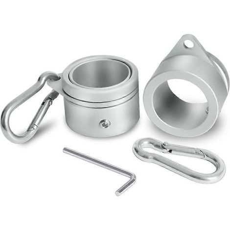 Fahnenmastringe aus Aluminiumlegierung mit Karabinerhaken, 1-Zoll-Drehbefestigungssatz.