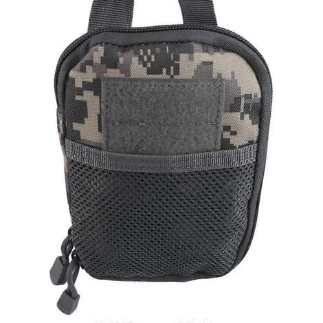 Sacoche tactique en nylon pour homme et femme, avec système MOLLE, idéale pour les voyages, la randonnée et l'escalade. Résistante à l'usure et dotée d'un système de suspension.