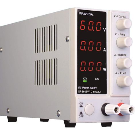 HAUTOUR Bloc d'alimentation de laboratoire, bloc d'alimentation CC variable, bloc, Bloc d'alimentation DC régulé de 300 W, bloc d'alimentation CC largement utilisé dans tests de ligne de production (1/5)