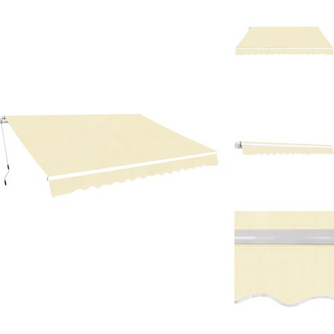 Markisen - Living Gelenkarmmarkise 400 cm Cremeweiß (1/5)