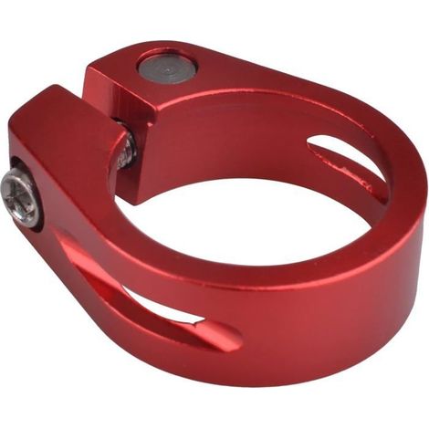 Collier de Selle de Vélo en Alliage d'Aluminium Collier de Serrage VTT Antivol 25,4 mm 28,6 mm 31,8 mm 34,9 mm (01 Rouge, 34,9 mm) (1/5)