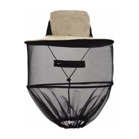 Chapeau d'Apiculteurs Chapeaux d'Apiculture avec Voile en Maille Contre Abeille Chapeau avec Filet Contre Moustique Insectes Chapeau de Soleil
