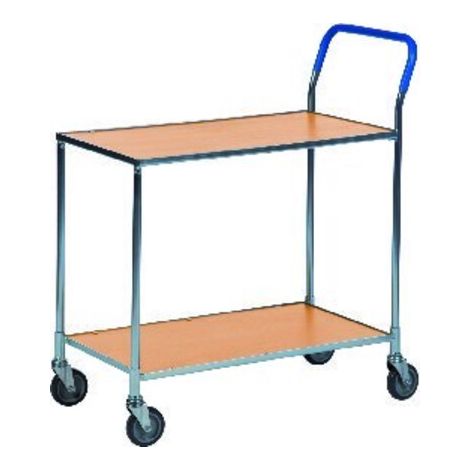 Tischwagen m. 2 Ladefl. Dekor Buche