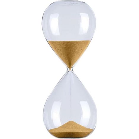 Sablier rond de 5/30/60 minutes - Ornement en verre - Outil de gestion du temps original (1/5)
