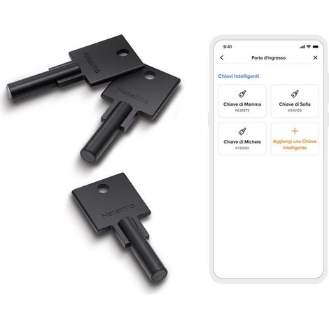 Netatmo Llaves inteligentes plateadas pack de 3