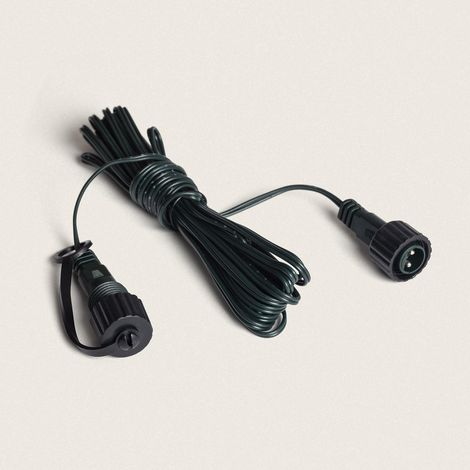 CAVO PROLUNGA LUCI DI NATALE 5 METRI IMPERMEABILE IP44 (1/4)