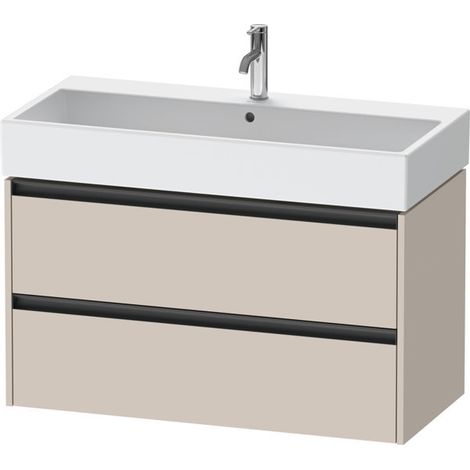 Duravit Ketho.2 Waschtischunterbau wandhängend, 2 Schubkästen, (1/2)