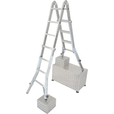 Krause Aluminium-Teleskopleiter STABILO 5 m Teleskopleiter (1/3)