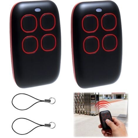 Télécommande universelle de porte de garage 433 MHz, code de roulement multifréquence 4 en 1 et code fixe, compatible avec plus de 90 marques, Ouverture de porte de garage universelle 433 MHz (1/5)