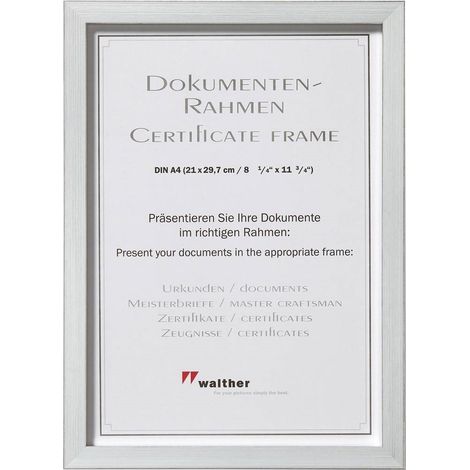 Walther Construction 21x29,7 Kunststoff silber DIN A4 JK130S