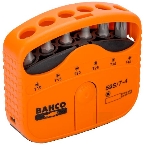 BAHCO - Jeu d'embouts 1/4" pour vis TORX®, 22 mm x 65 mm x 75 mm - 7 pcs (1/2)