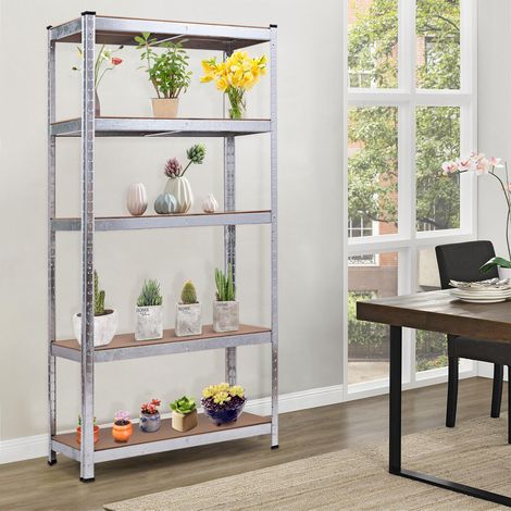Etagère de Garage à 5 Niveaux Charge Max.175KG Etagère Ajustable 90 x 40 x 180cm (1/2)
