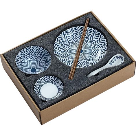 6 bols en céramique, bols à riz japonais, bols à céréales, compatibles micro-ondes four lave-vaisselle (1/5)