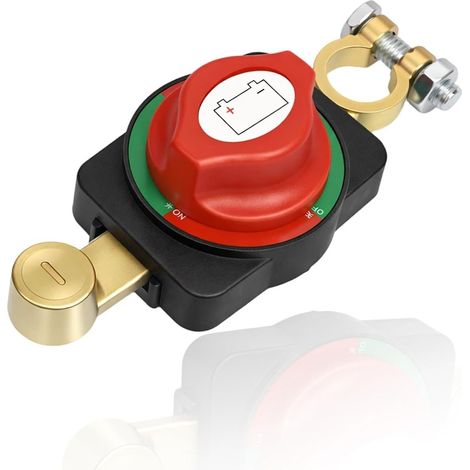 12V to 48V Waterproof Battery Circuit Breaker Main Switch with Raised Terminals Isolator for Car, Boat, Motorcycle, Caravan, Marine (1/5)
