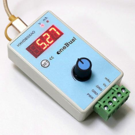 Simulateur analogique portable de tension et de courant réglables : 0-10 V/2-10 V, 0-20 mA/4-20 mΩ, 25-26 s (1/2)