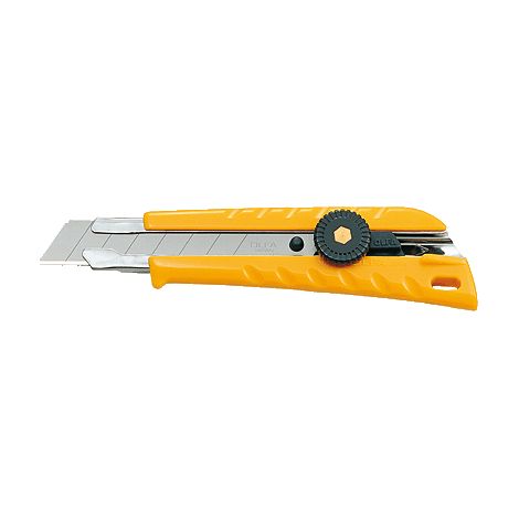 Busque el cuter utilitario con bloqueo de trinquete L-1 de OLFA de 18 mm para tareas industriales o de construcción. Con un mango de plástico ABS dura