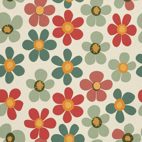 Tela decorativa para exteriores Oxford - Motivo floral I DX5236 (1/5)