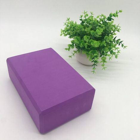 Ensemble de 2 blocs de yoga, blocs de gym antidérapants et légers en mousse EVA haute densité pour le yoga, le Pilates et les exercices à domicile. (1/2)