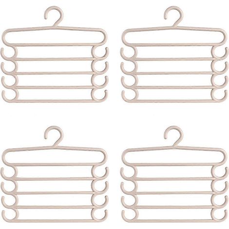 Porte-pantalons multifonctionnel à 5 niveaux pour un gain de place optimal dans la maison - A-- (1/5)