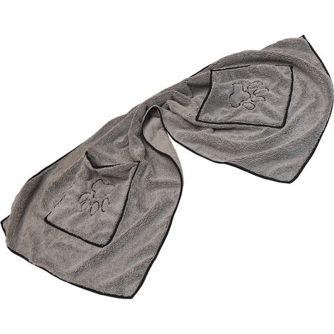Nobby Mikrofaser Handtuch grau 100 x 50 cm Handtuch (1/2)