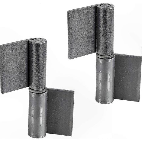 Charnières soudées robustes pour extérieur, hauteur 82 mm, une paire (2 pièces) (1/5)