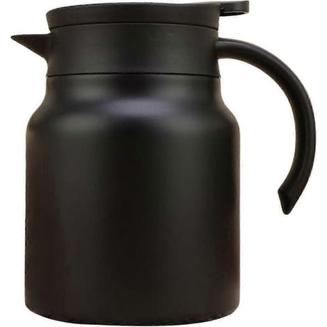 Contenants pour aliments et boissonsThéière isotherme 1000 ml en acier inoxydable avec couvercle infuseur, filtre amovible et bec verseur en V. Cafetière isotherme pour la cuisine. (1/5)
