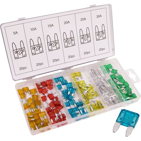 Surtido de mini fusibles 120 piezas estandar universales (1/2)