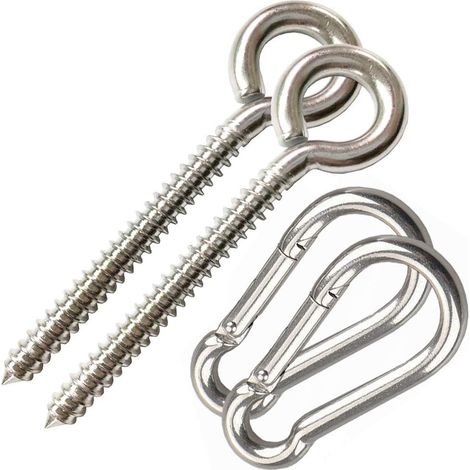 Filiyano – Kit de suspension pour hamac, boucles de suspension pour balançoire, crochets de suspension en acier inoxydable (1/5)
